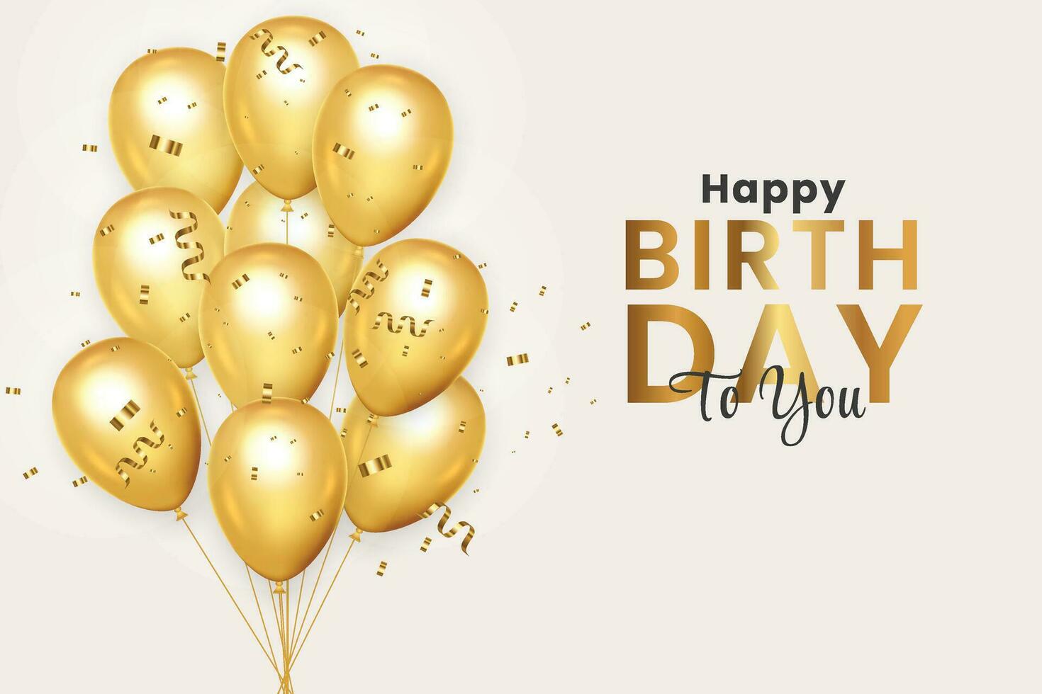 Beautiful happy birthday frame with balloons and photo frame