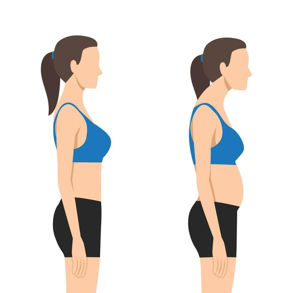 570+ Woman Bad Posture Stock Illustrations, Royalty-Free Vector Graphics &  Clip Art - iStock