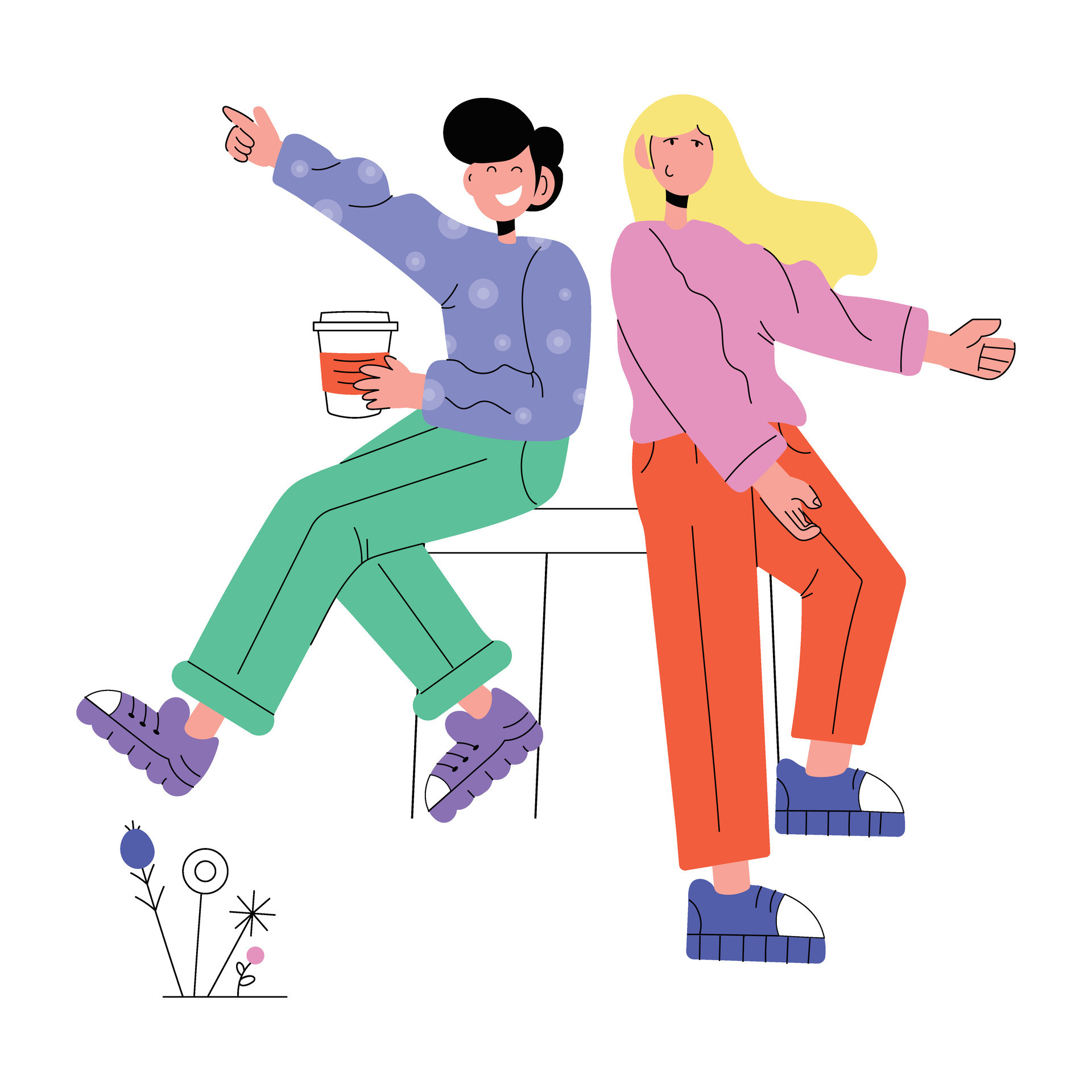 Trendy Coffee Date 26287019 Vector Art at Vecteezy