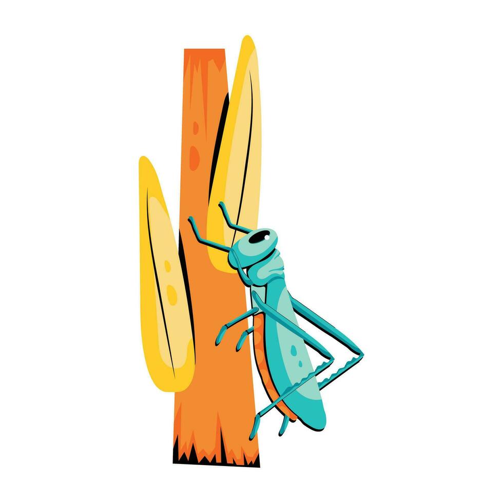 Trendy Grasshopper Concepts vector