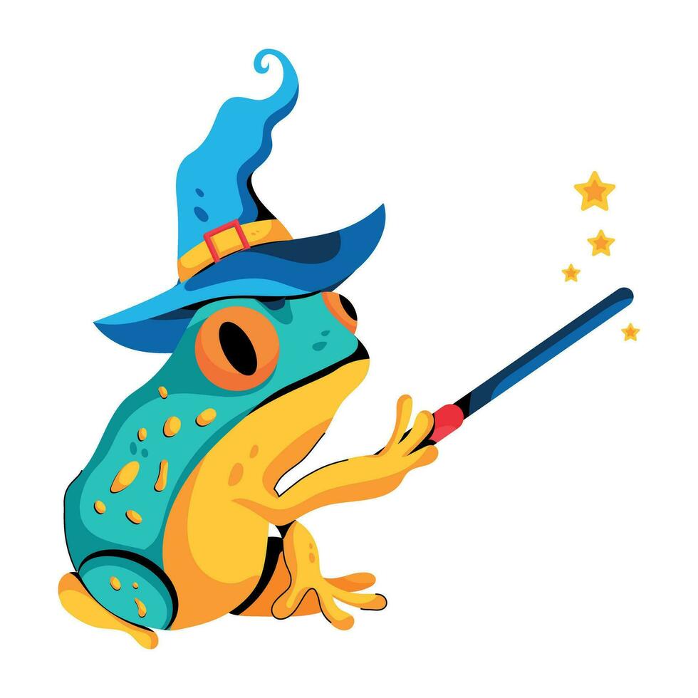 Trendy Halloween Frog vector