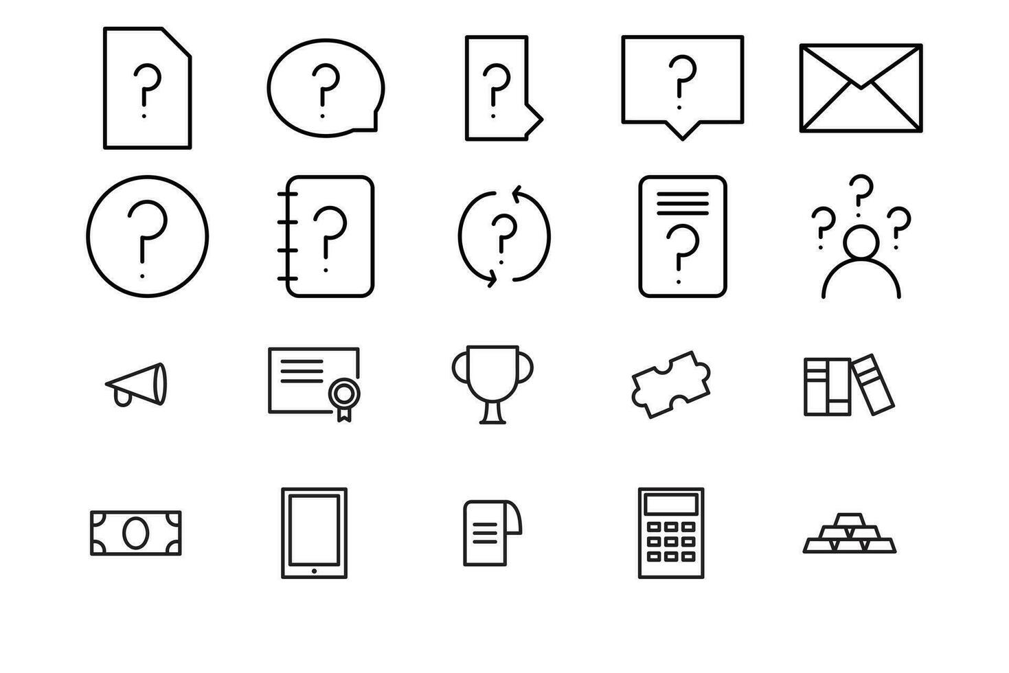 Monoline Vector Icon