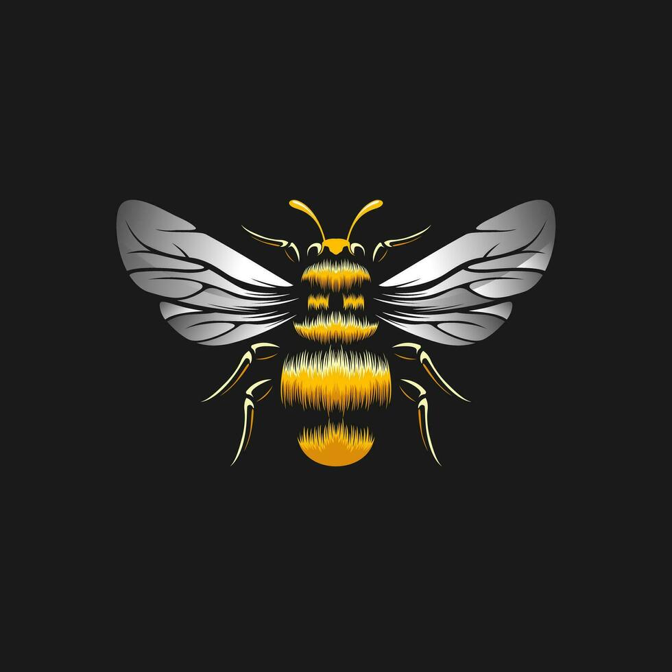 Vector Bee Design Ilustration Template