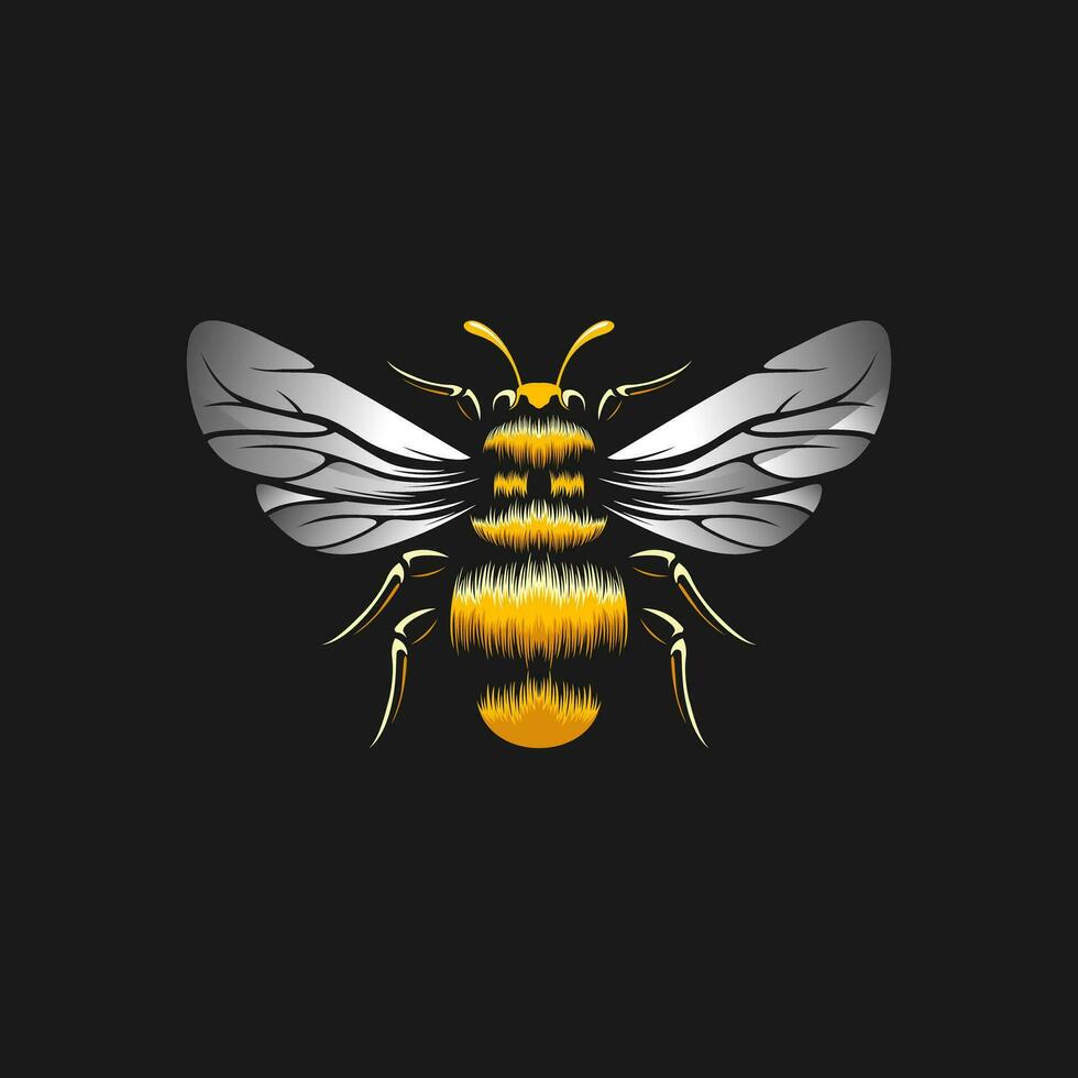 vector abeja diseño ilustracion modelo