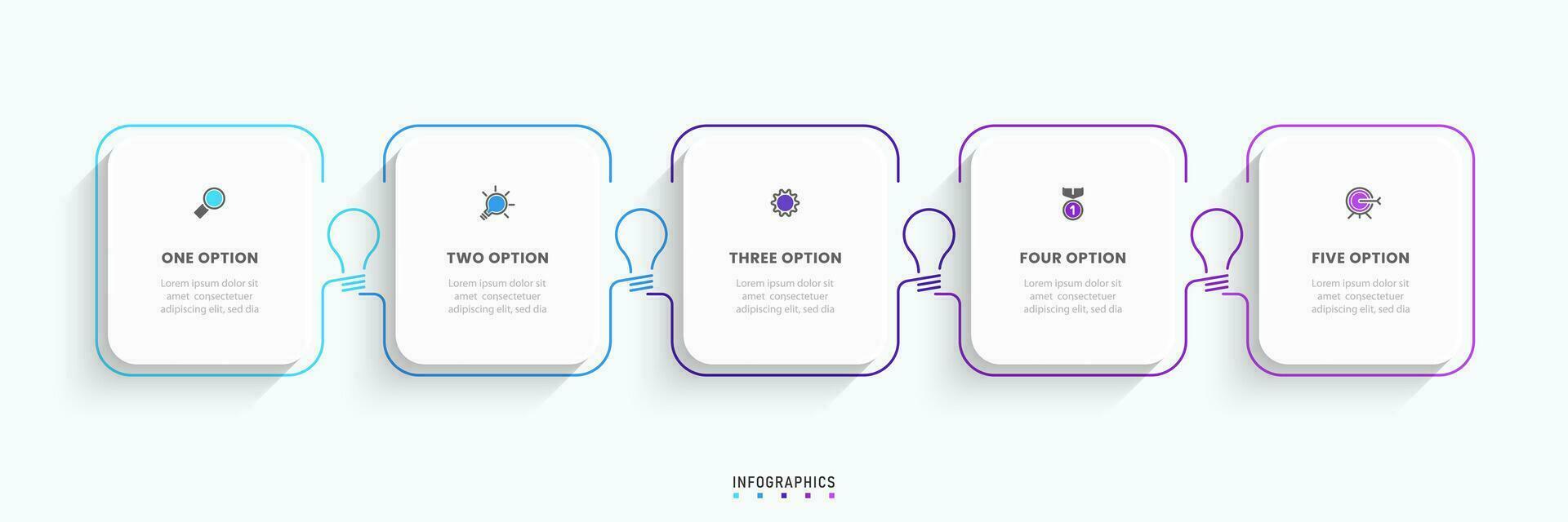 Vector Infographic label design template with icons and 5 options or steps. Can be used for process diagram, presentations, workflow layout, banner, flow chart, info graph.