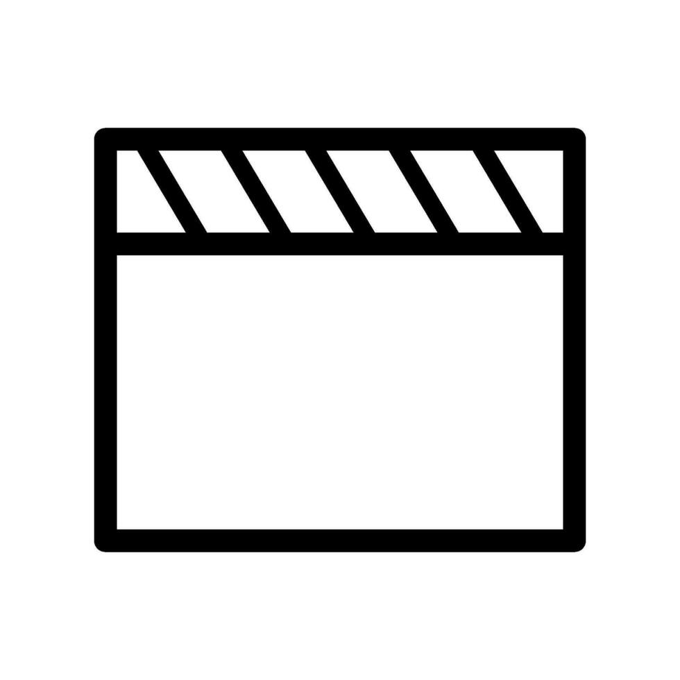 film clap board icon, movie clapper icon vector