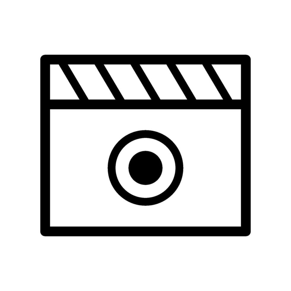 film clap board icon, movie clapper icon vector