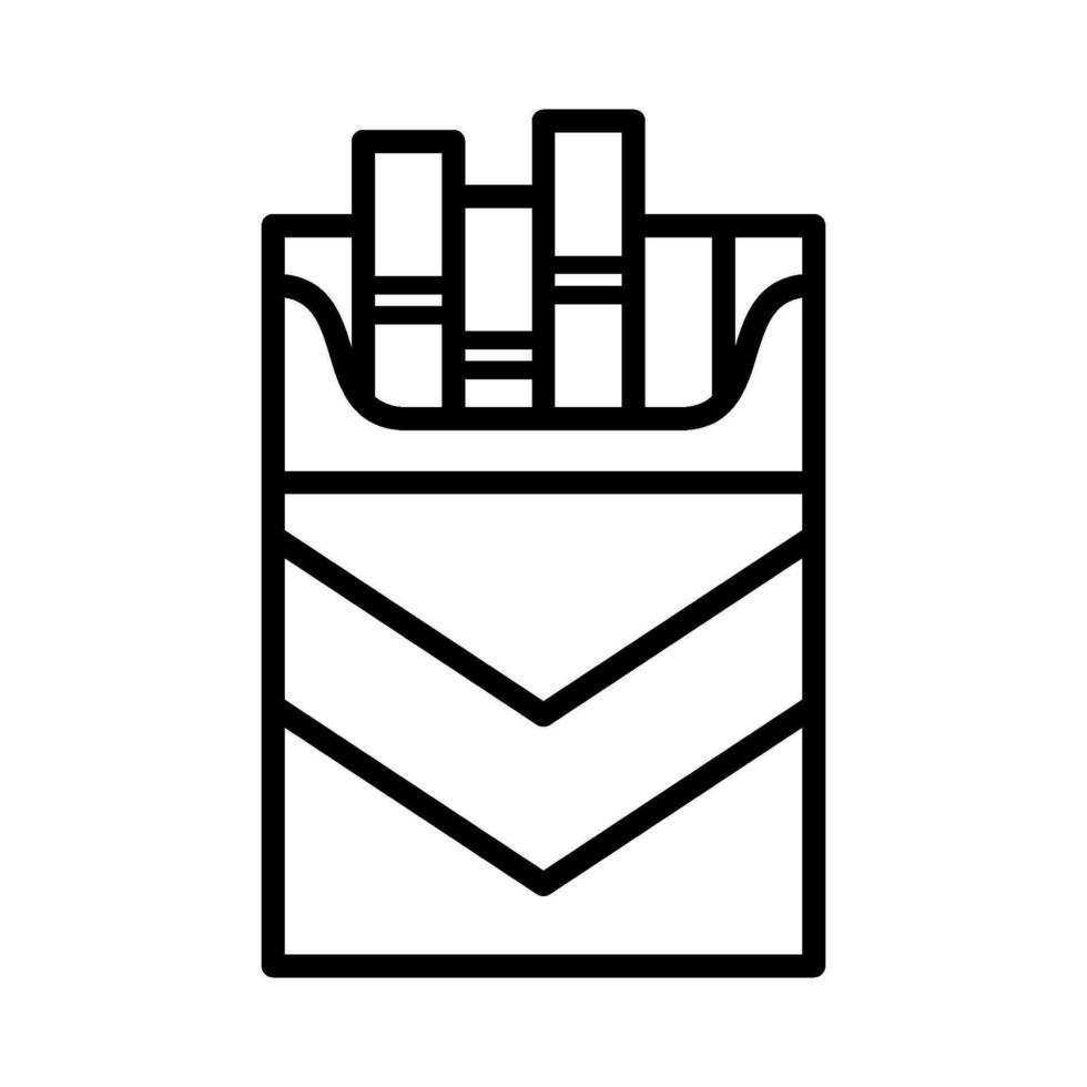 cigarette icon for graphic and web design vector