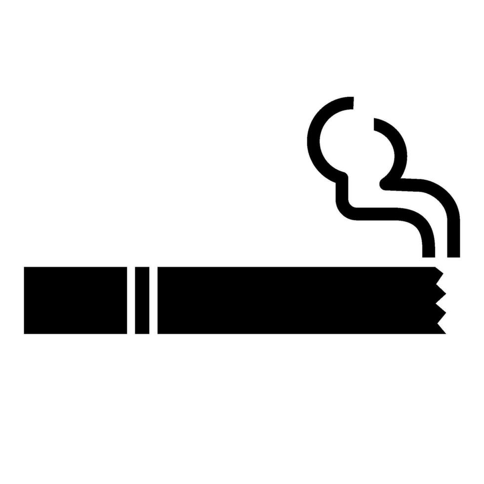 cigarrillo icono para gráfico y web diseño vector