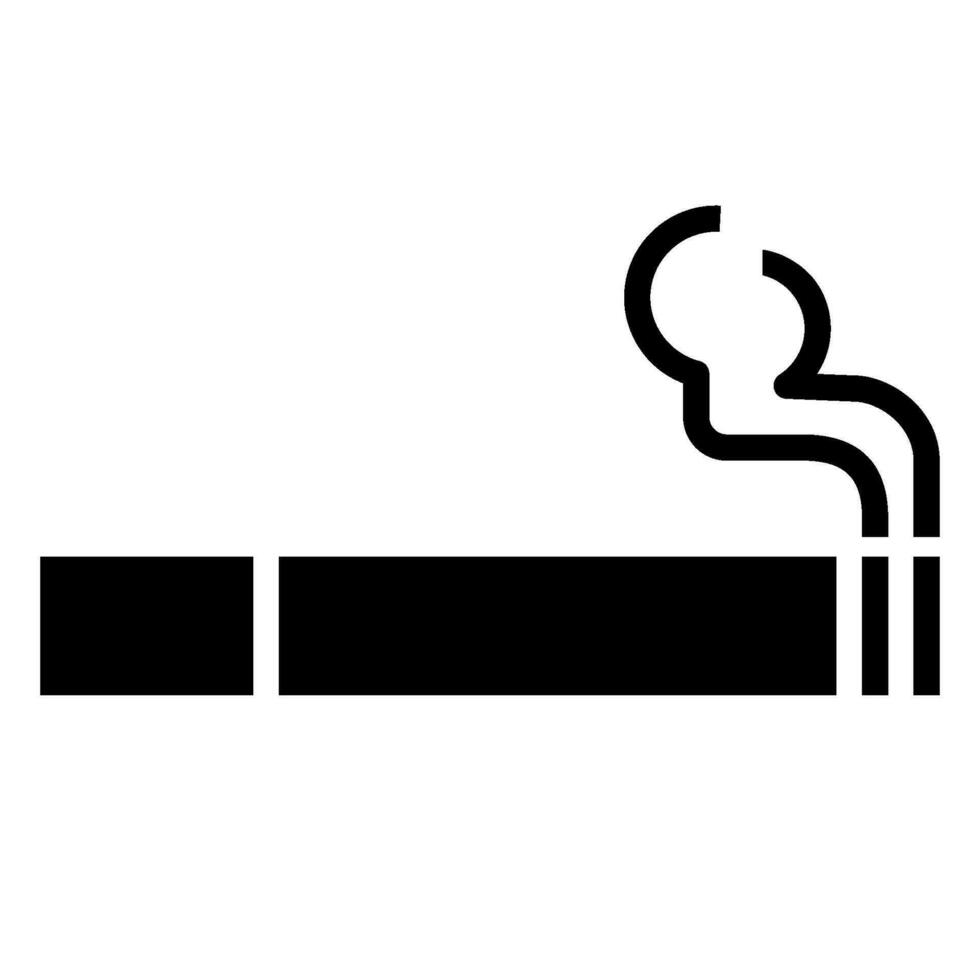 cigarette icon for graphic and web design vector