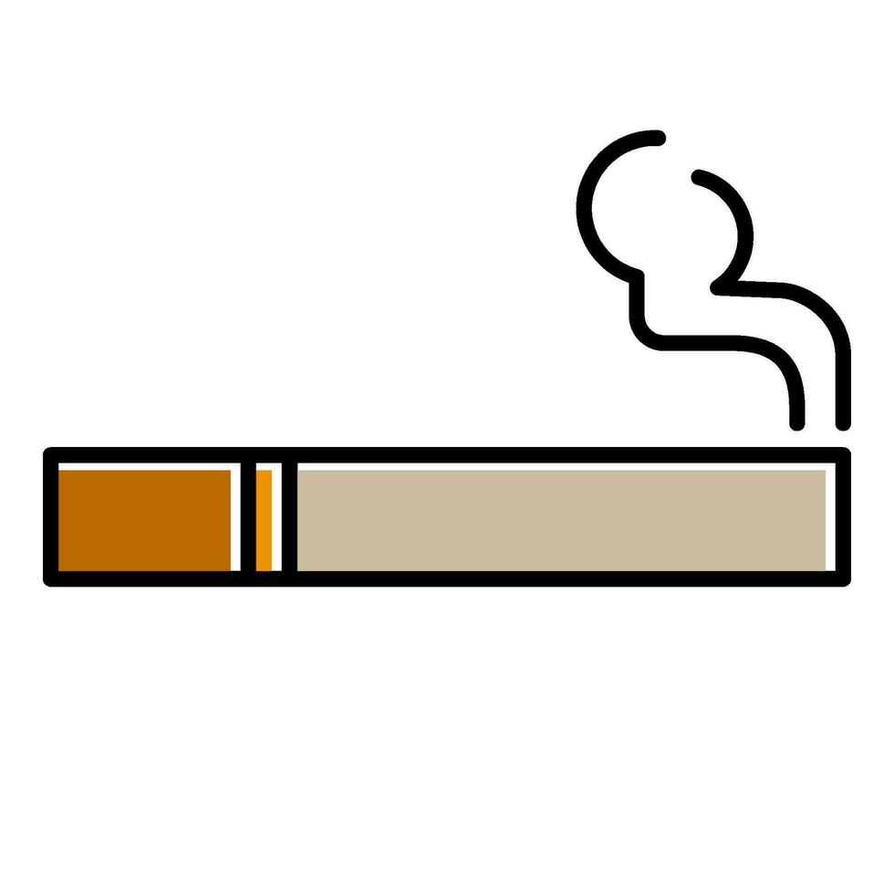 cigarette icon for graphic and web design vector
