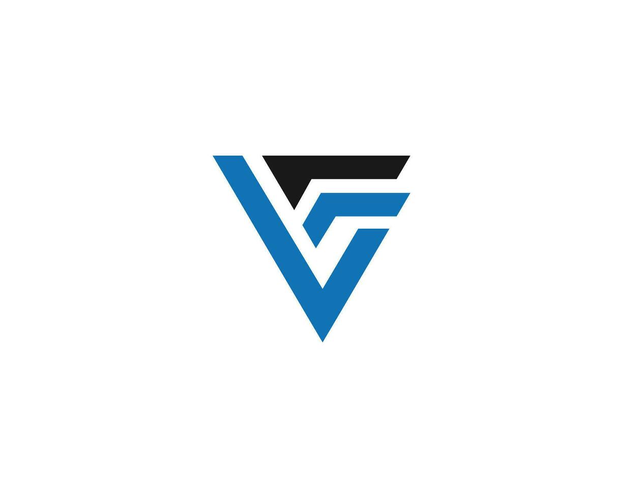 Letter VF, FV And LF, FL Logo Design Creative Vector Concept.