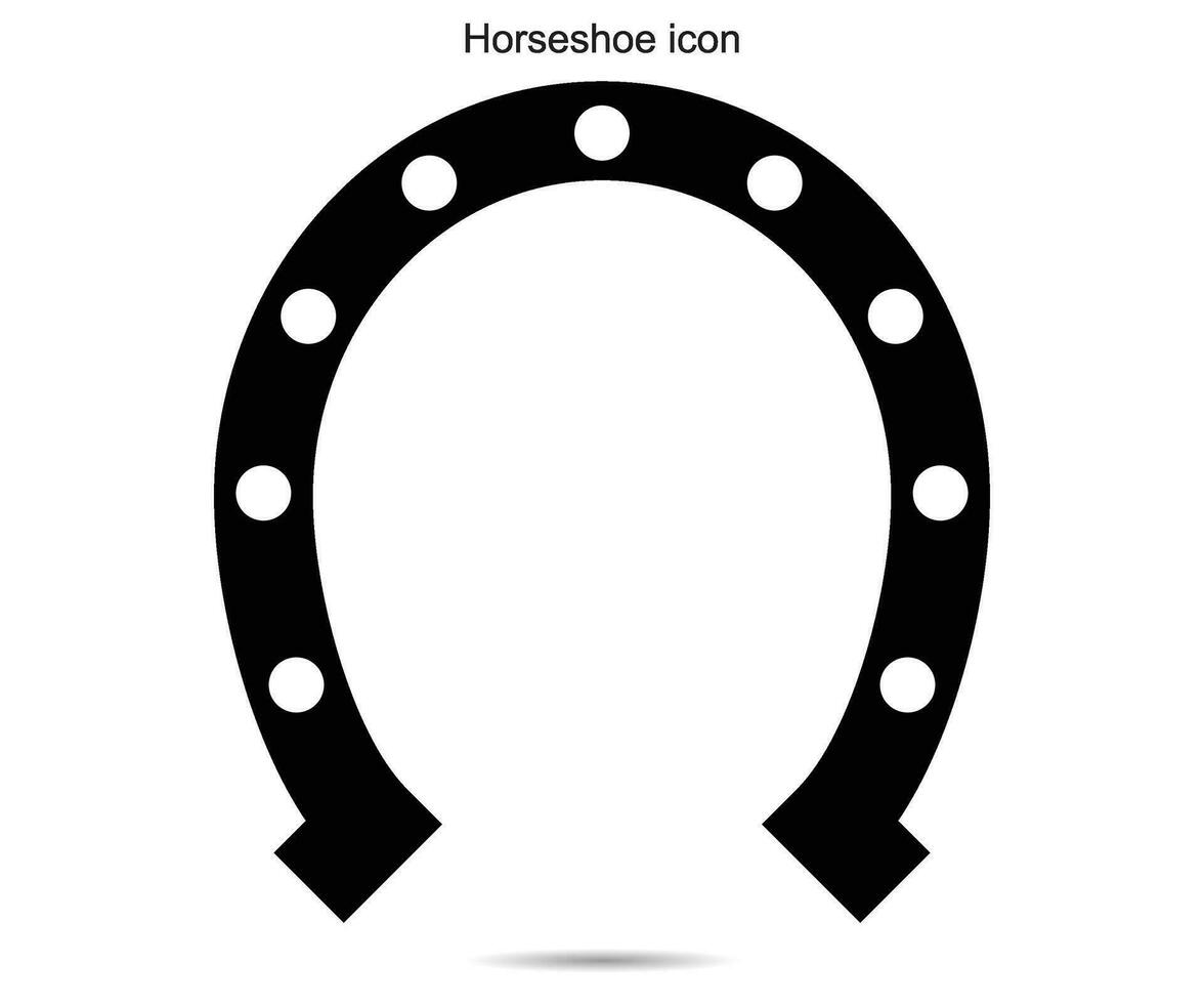 Horseshoe icon, vector illustration.