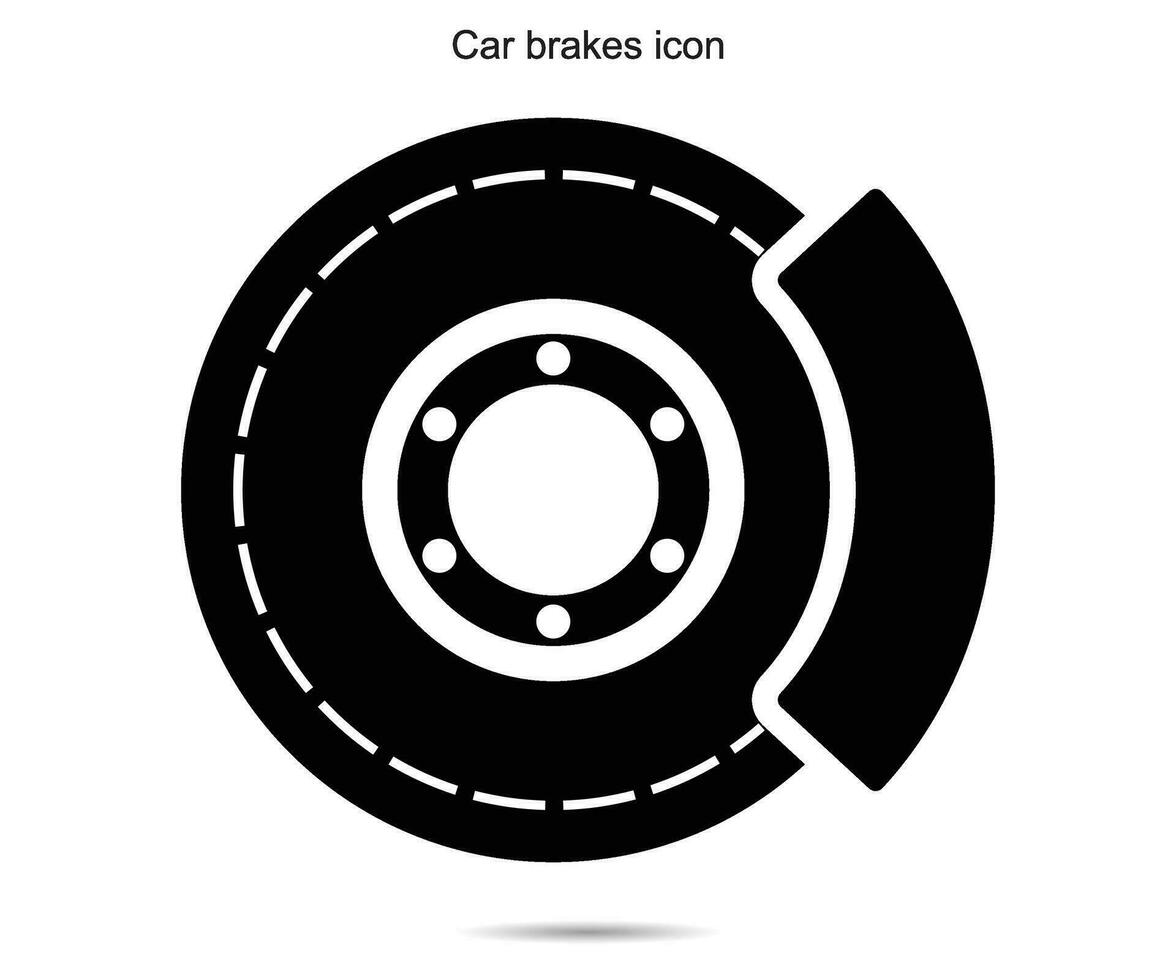 Car brakes icon, vector illustration.