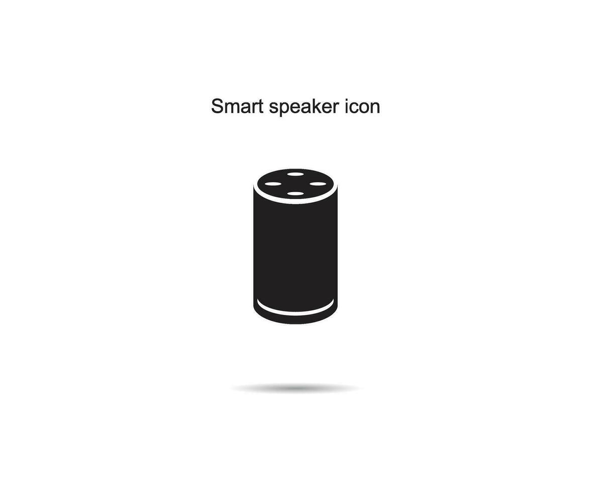 Smart speaker icon, vector illustration.