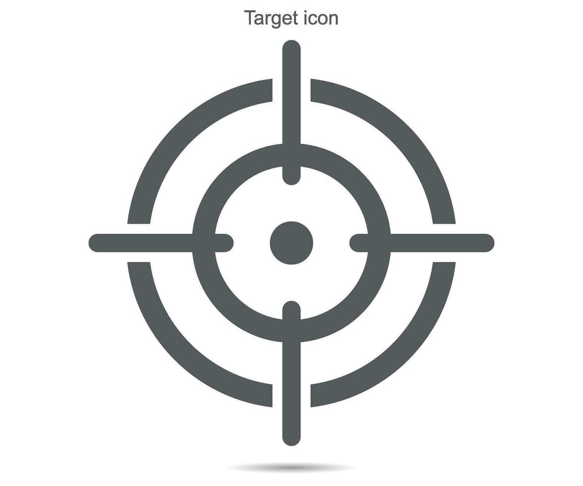 Target icon, vector illustration.