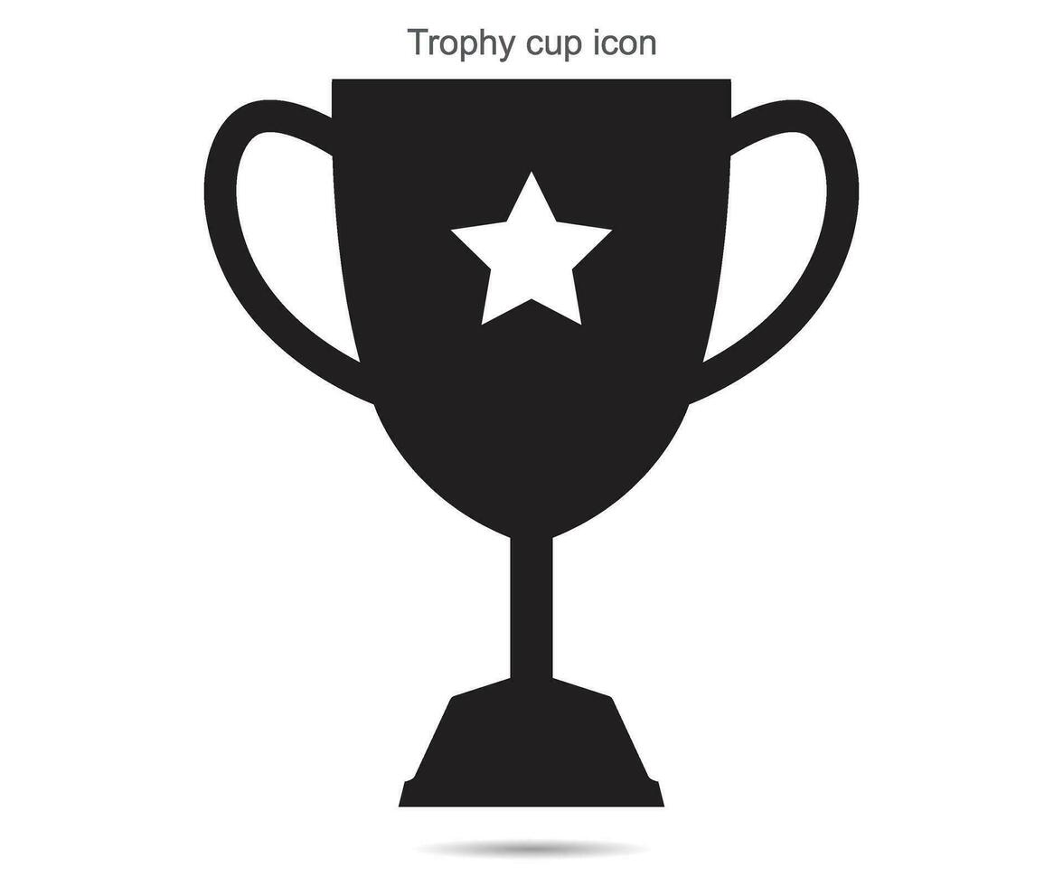 Trophy cup icon vector