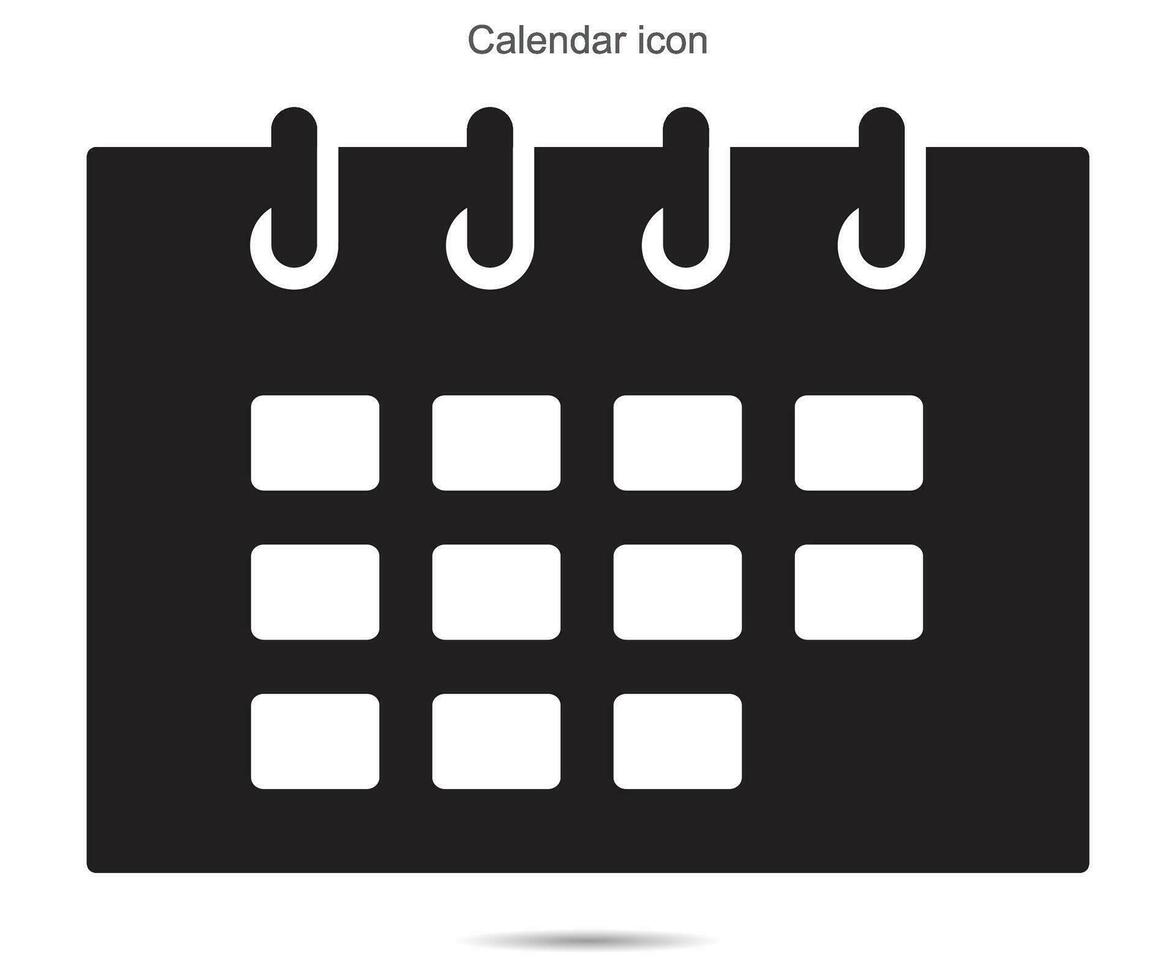 calendario icono, vector ilustración.