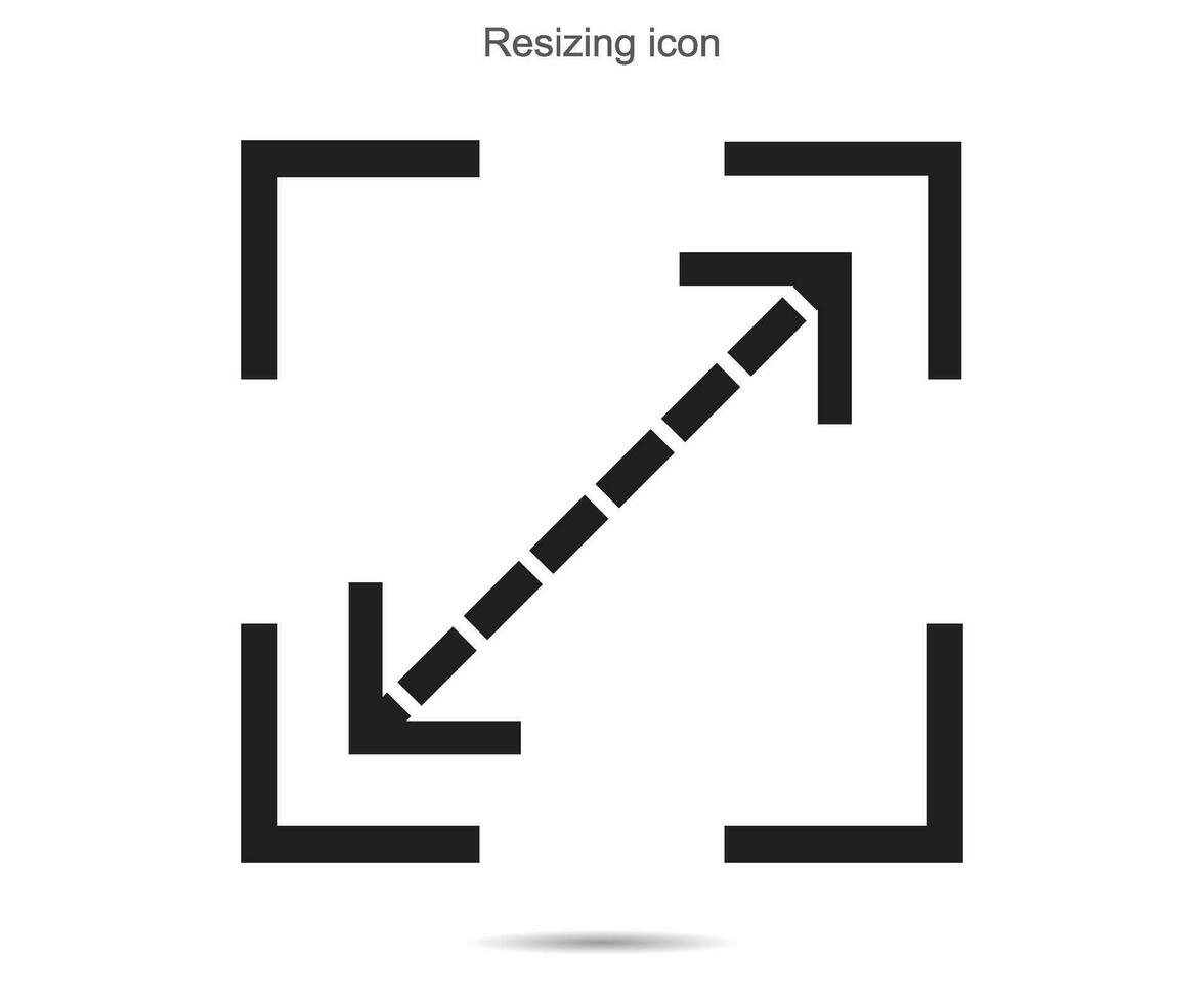 Resizing  icon, vector illustration.