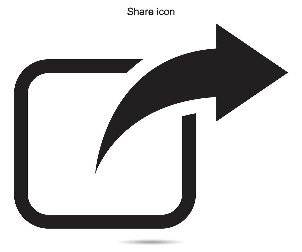 Share icon, vector illustration.