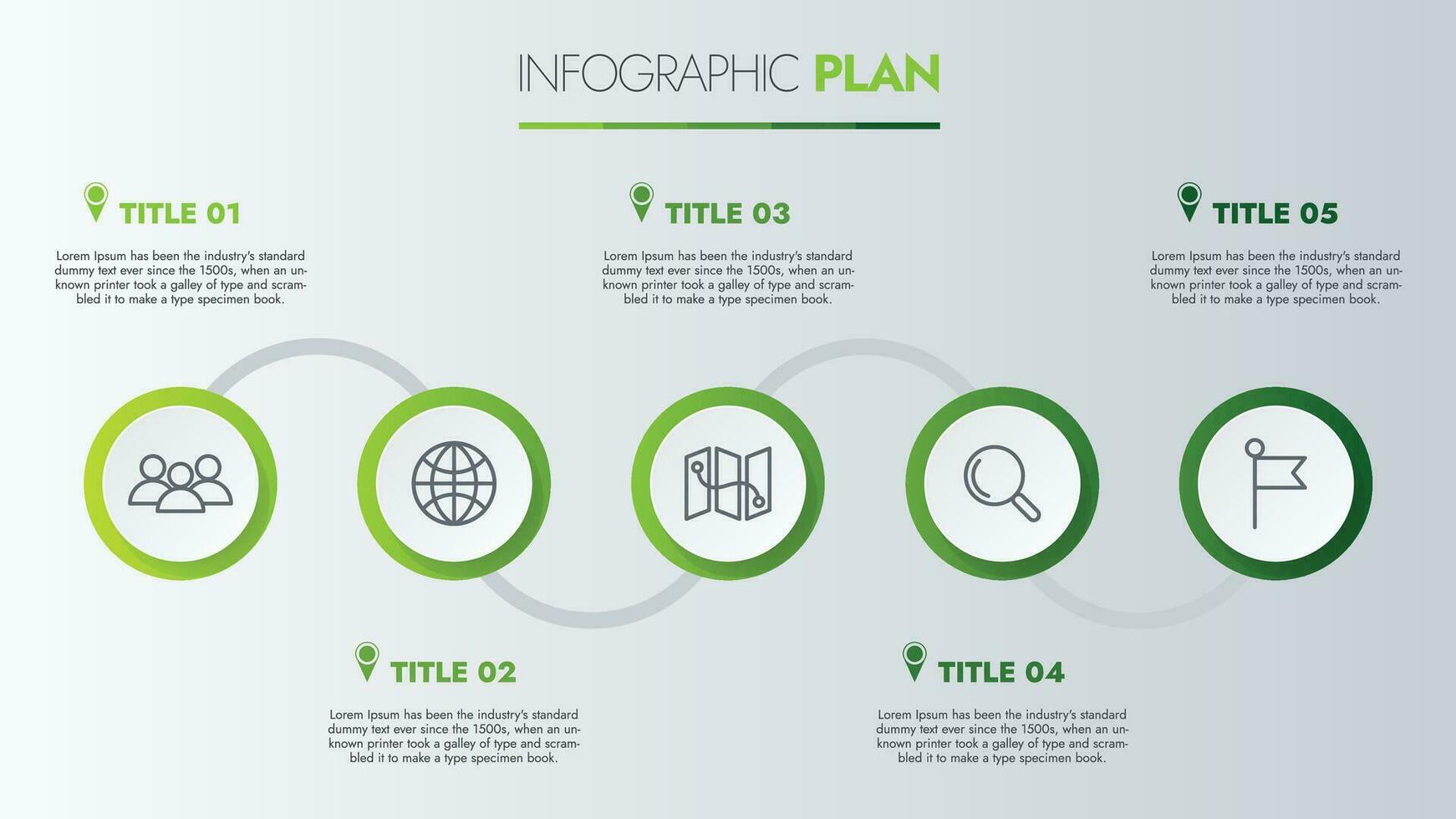 Infographic template for presentations and features data visualization includes a process chart with diagrams, steps, options. The concept for marketing through illustrations for drive to success. vector