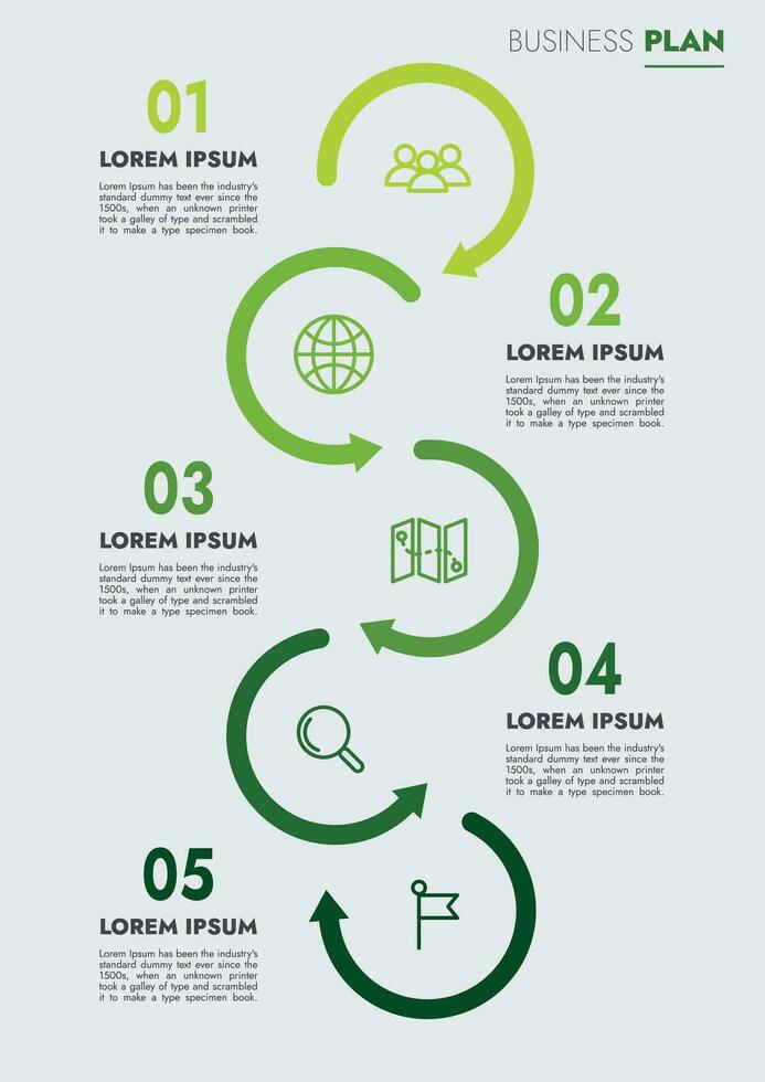 Infographic template for presentations and features data visualization includes a process chart with diagrams, steps, options. The concept for marketing through illustrations for drive to success. vector