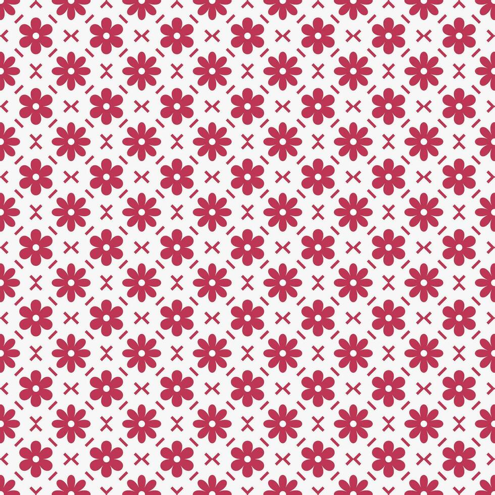 seamless pattern design in red color vector