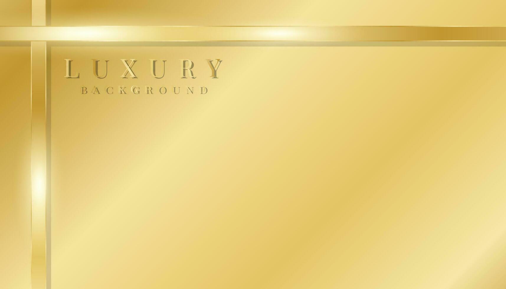 Gift box background illustration with a gradation of shiny golden ribbons, luxury background vector