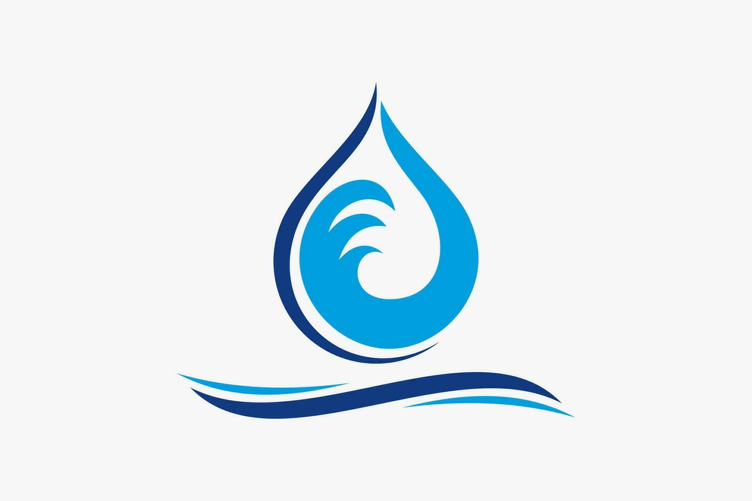 soltar de agua vector logo diseño modelo. Fresco y salud agua