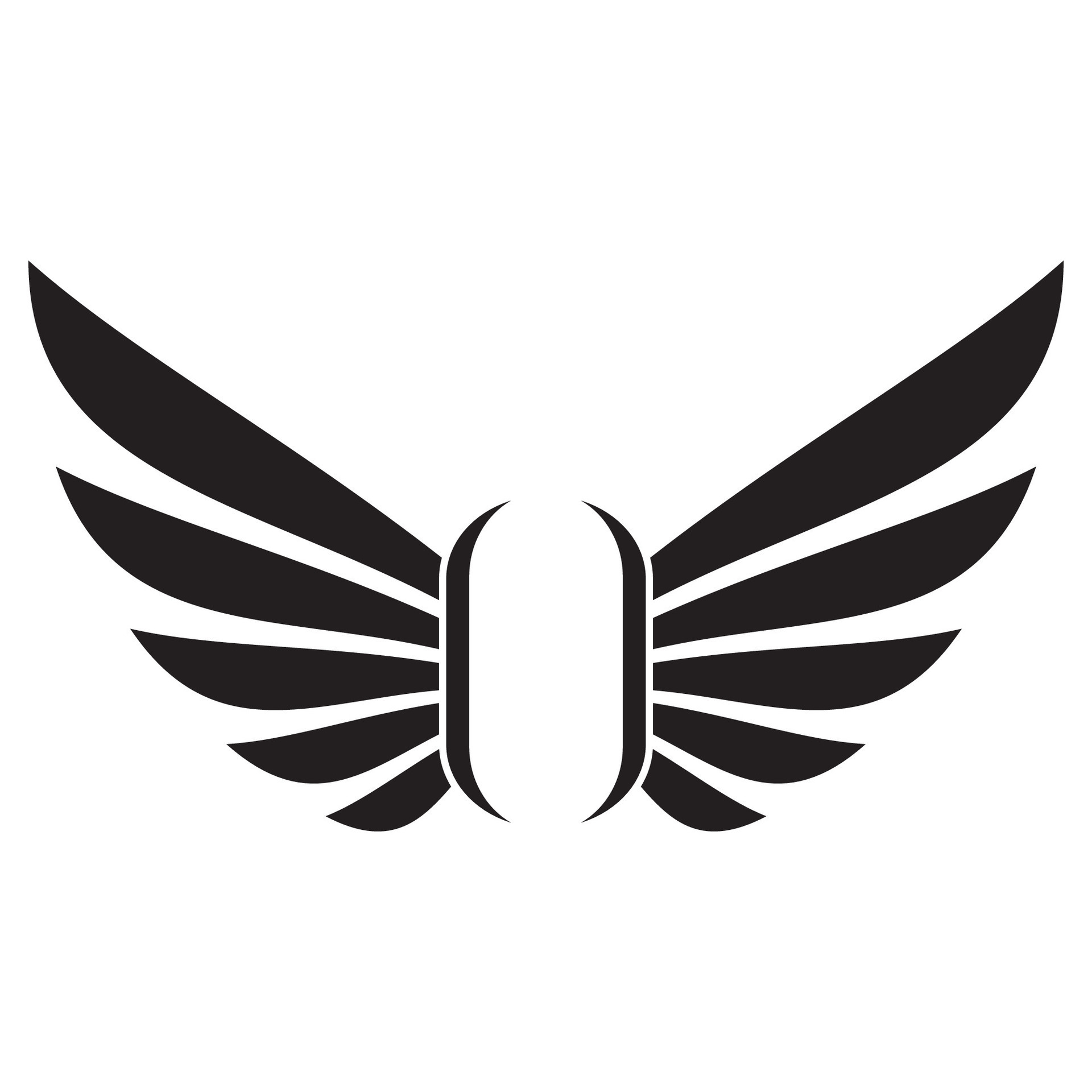 Flying wings logo illustration. 26288380 Vector Art at Vecteezy