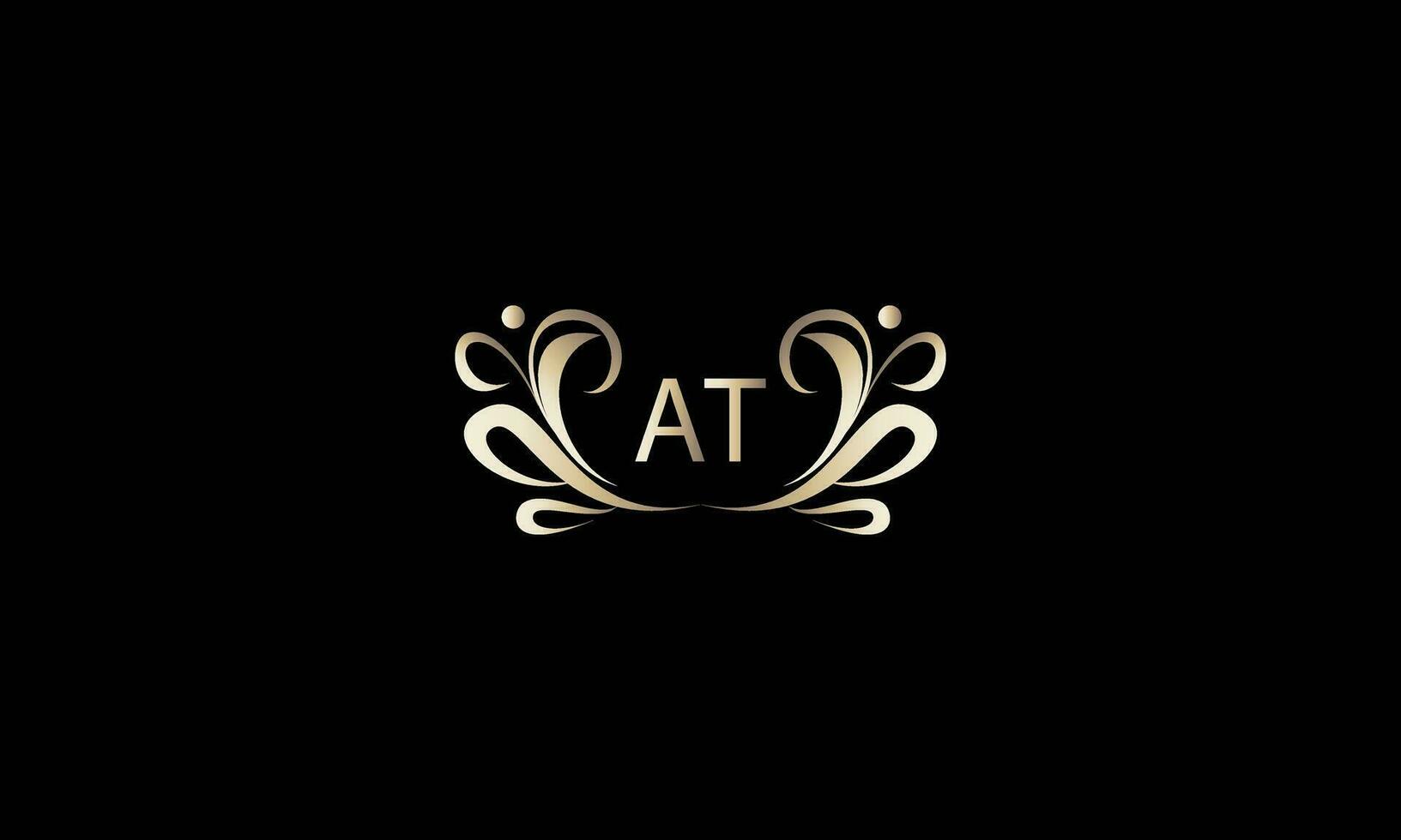 Vintage and luxury logo template vector