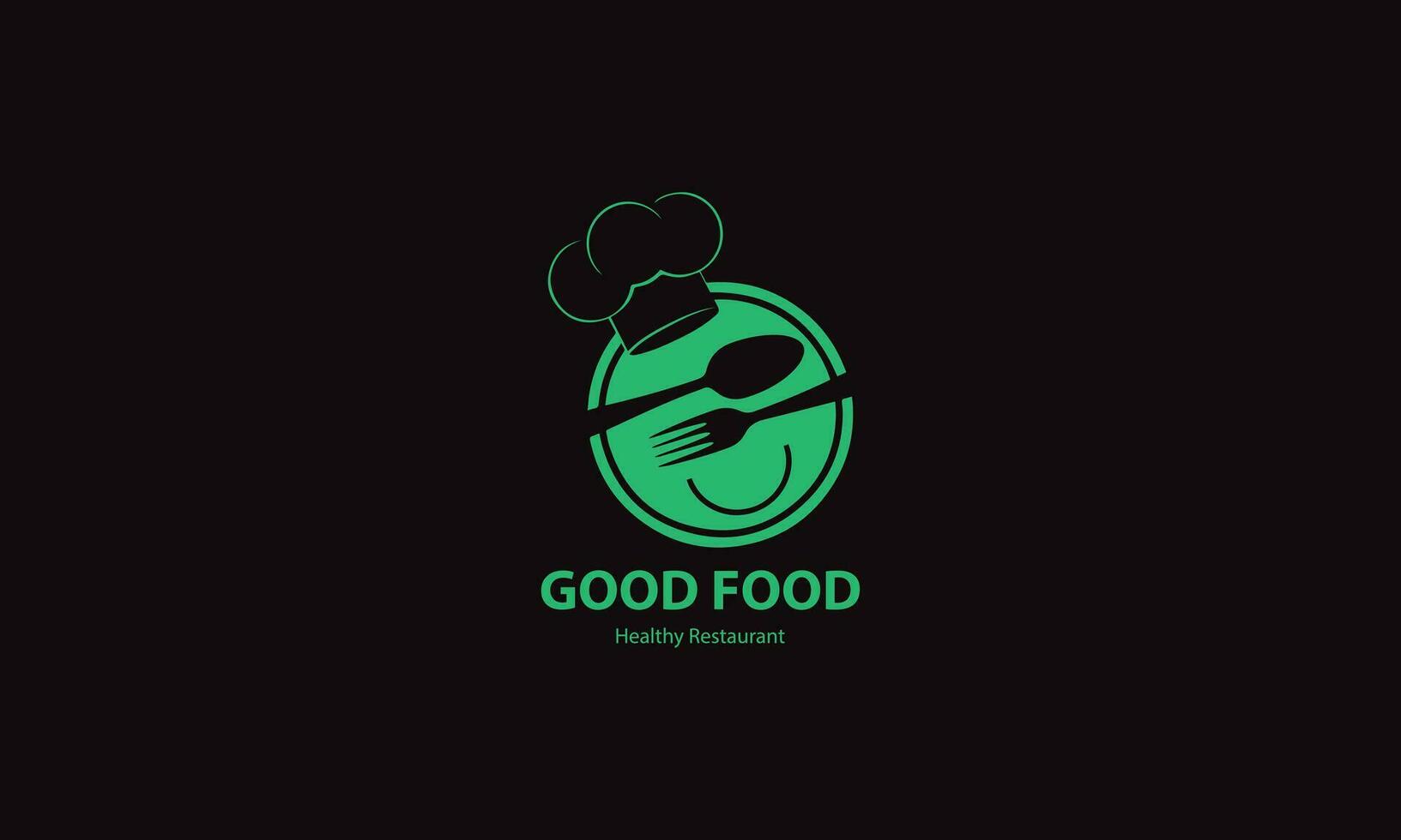 comida diseño logo tamplate vector