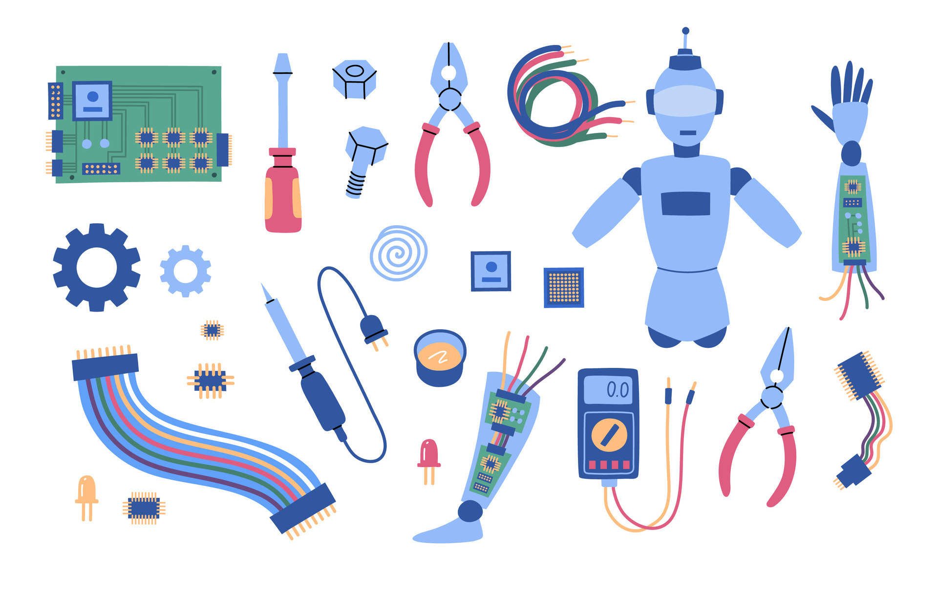 Diy sale vector robot