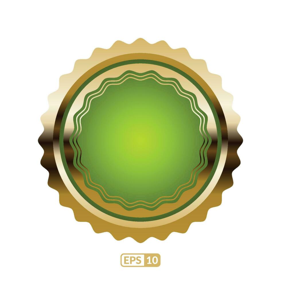 lujo Lima verde Insignia y etiqueta. vector