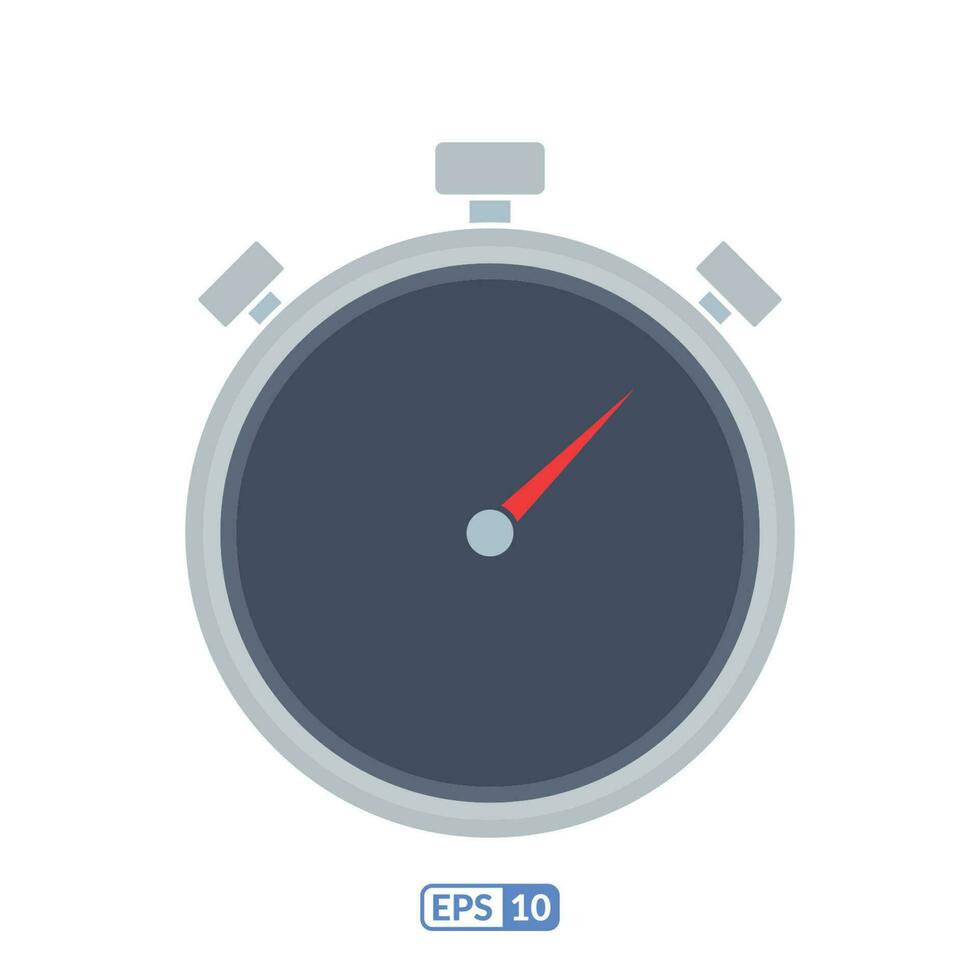 Stopwatch isolated solid icon. vector