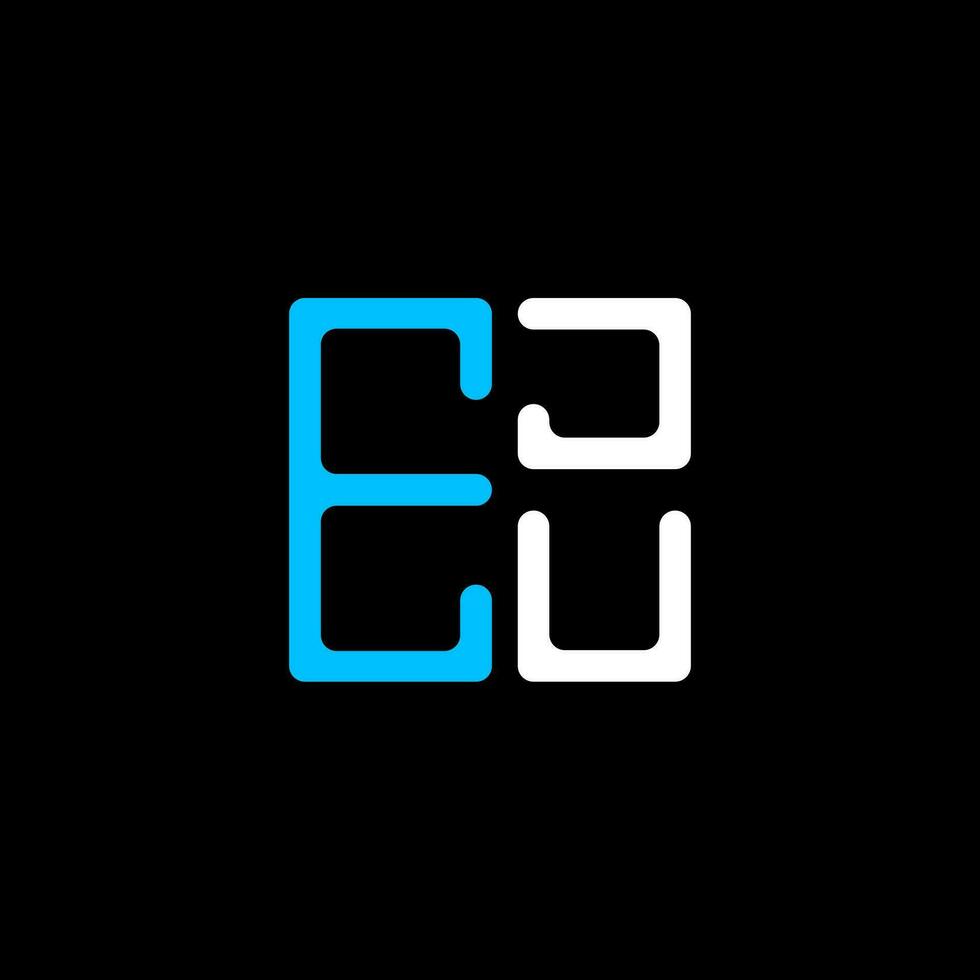 EJU letter logo creative design with vector graphic, EJU simple and modern logo. EJU luxurious alphabet design