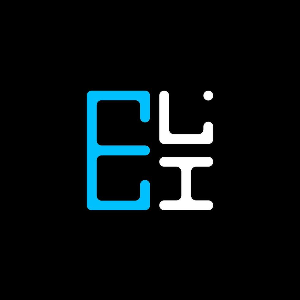 ELI letter logo creative design with vector graphic, ELI simple and modern logo. ELI luxurious alphabet design