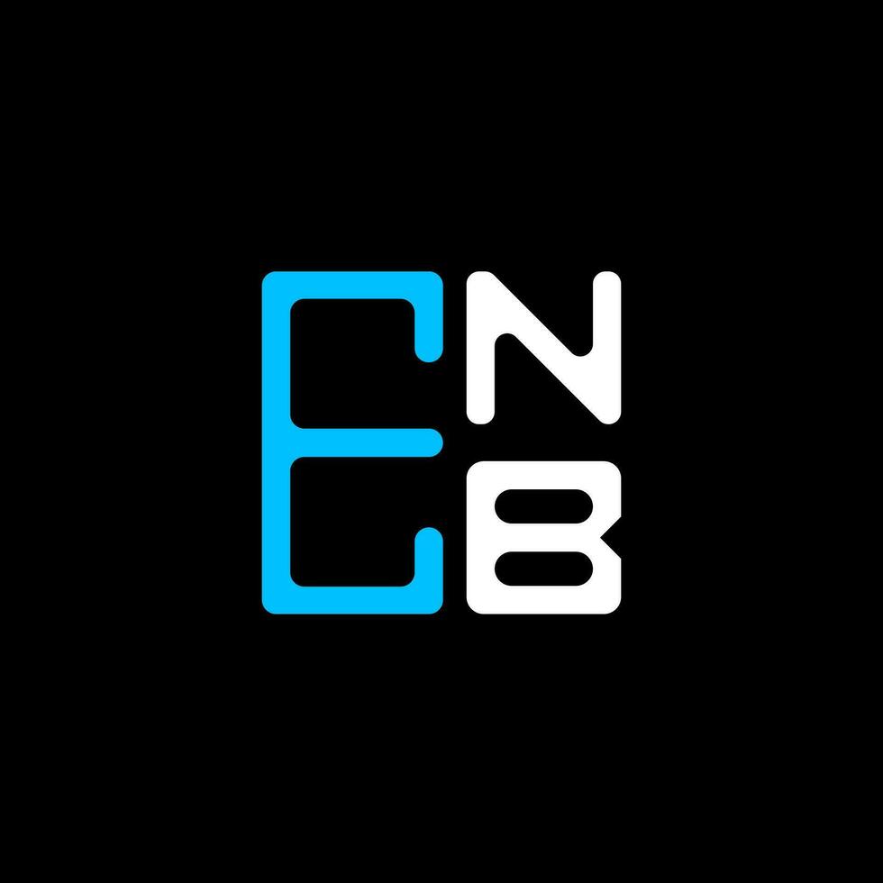 ENB letter logo creative design with vector graphic, ENB simple and modern logo. ENB luxurious alphabet design