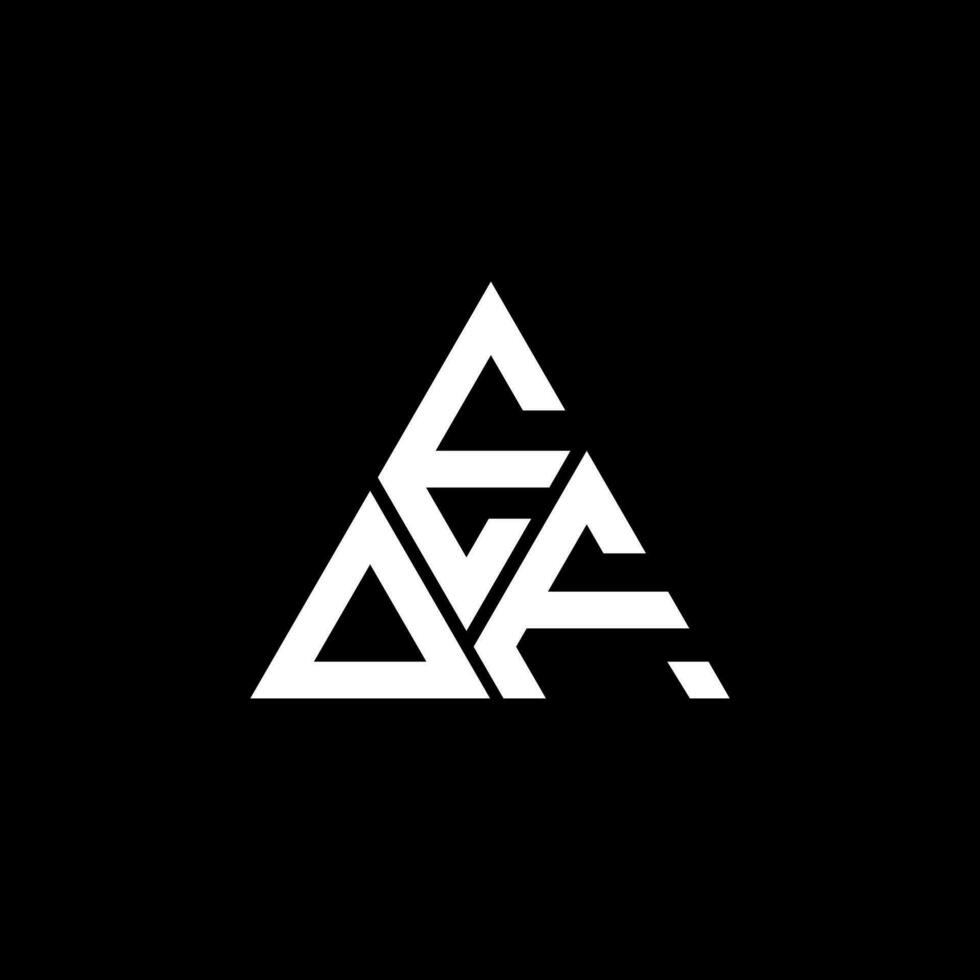 EOF letter logo creative design with vector graphic, EOF simple and modern logo. EOF luxurious alphabet design