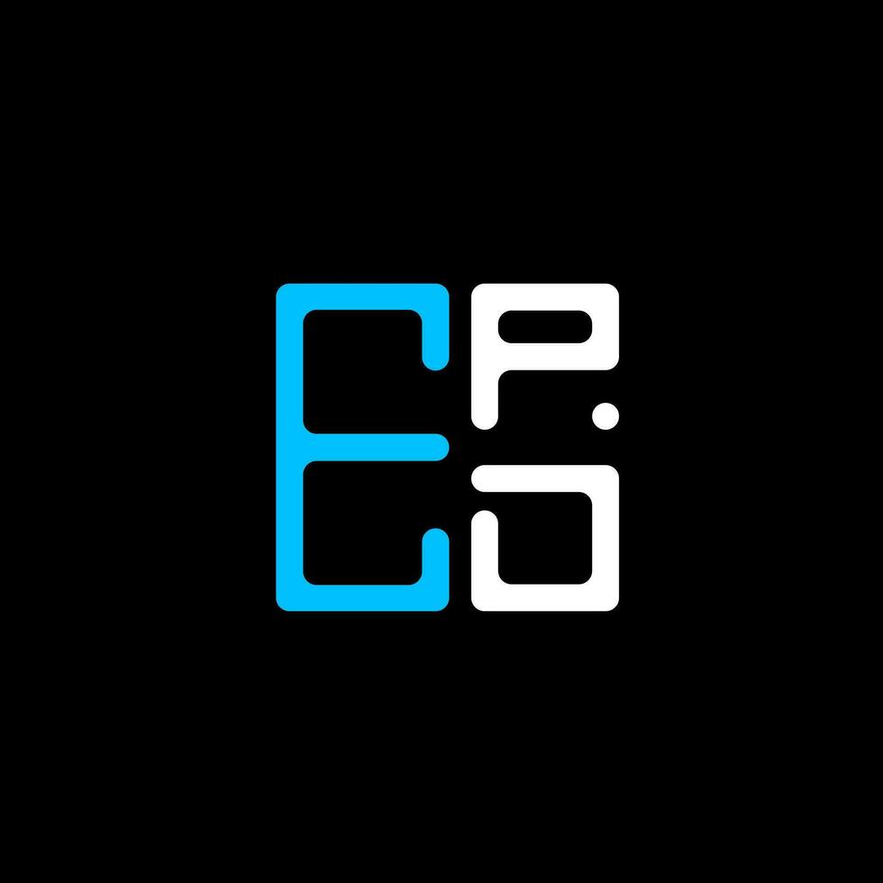 epd letra logo creativo diseño con vector gráfico, epd sencillo y moderno logo. epd lujoso alfabeto diseño