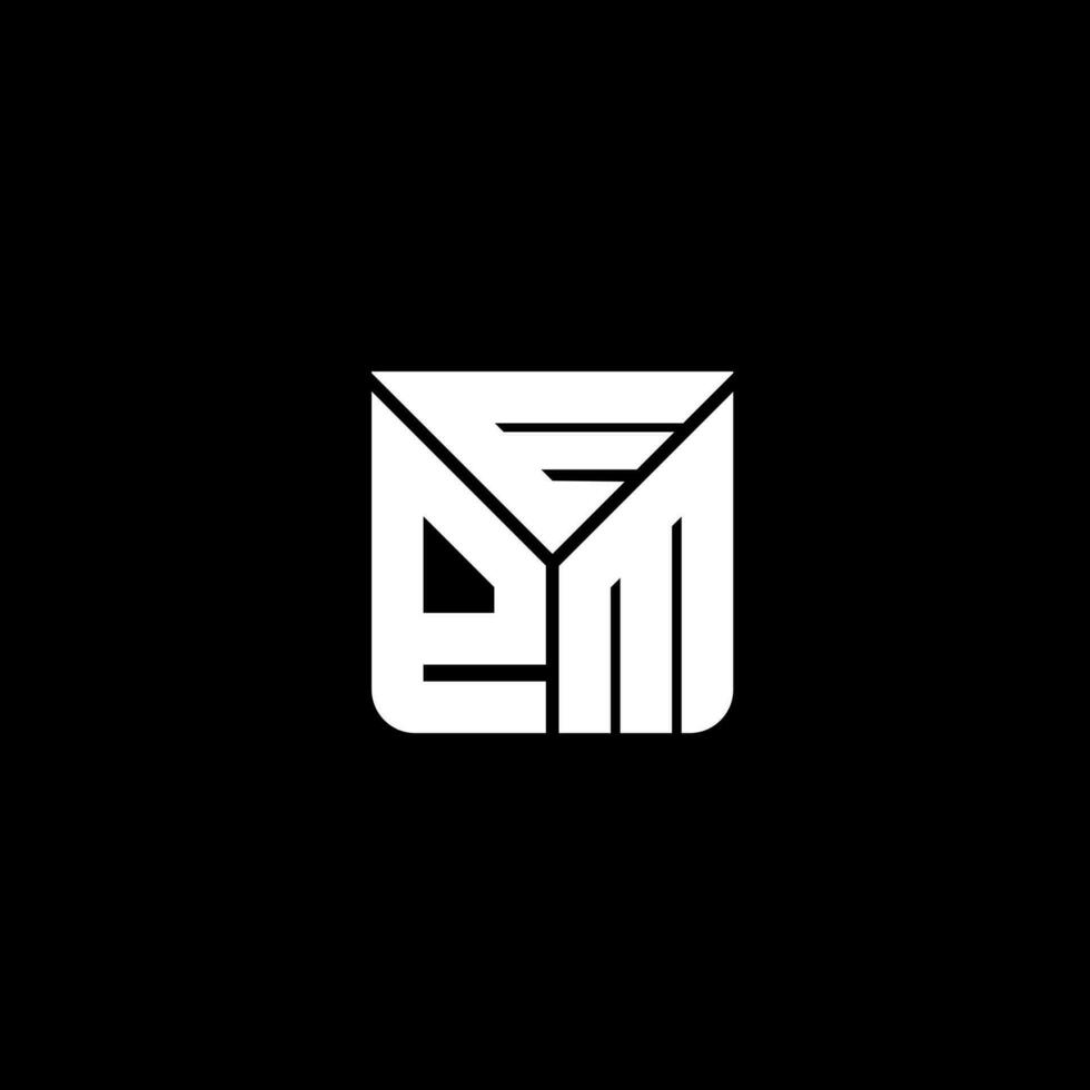 EPM letter logo creative design with vector graphic, EPM simple and modern logo. EPM luxurious alphabet design