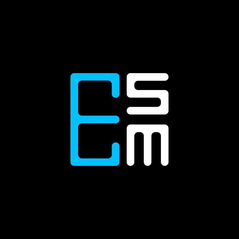 ESM letter logo creative design with vector graphic, ESM simple and modern logo. ESM luxurious alphabet design