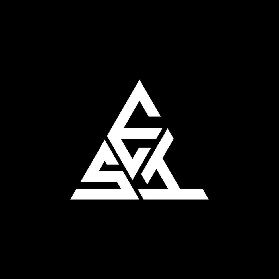 ESI letter logo creative design with vector graphic, ESI simple and modern logo. ESI luxurious alphabet design