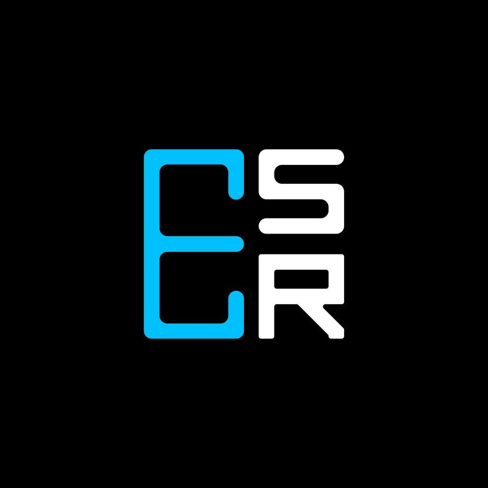 ESR letter logo creative design with vector graphic, ESR simple and modern logo. ESR luxurious alphabet design