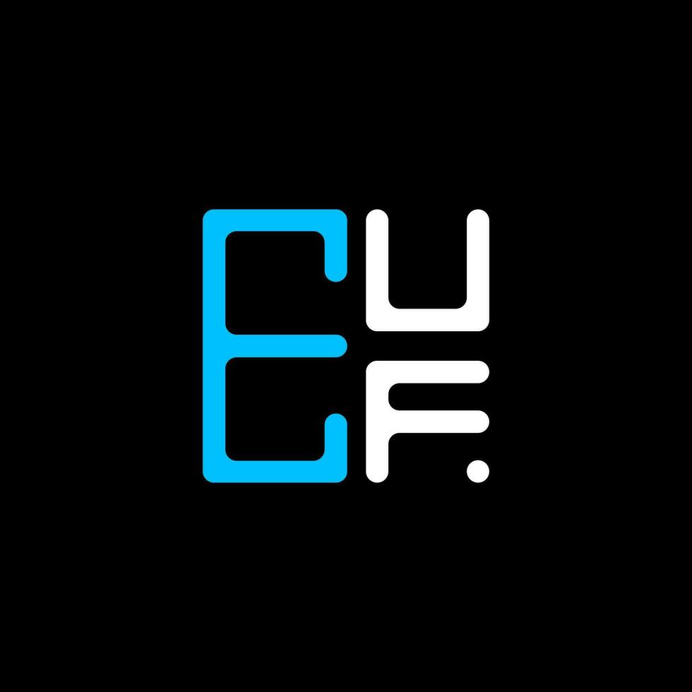 euf letra logo creativo diseño con vector gráfico, euf sencillo y moderno logo. euf lujoso alfabeto diseño