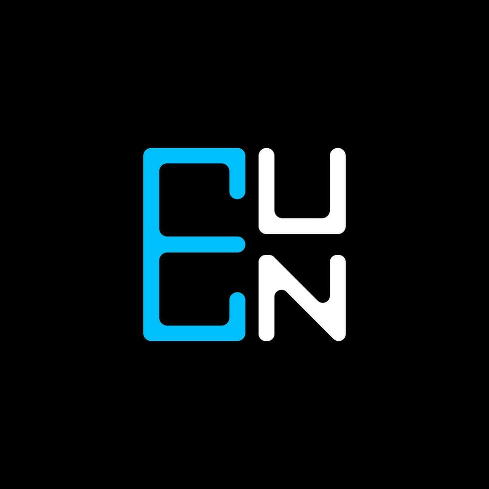 EUN letter logo creative design with vector graphic, EUN simple and modern logo. EUN luxurious alphabet design