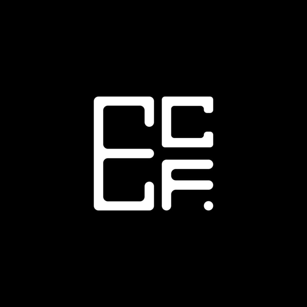 ECF letter logo creative design with vector graphic, ECF simple and modern logo. ECF luxurious alphabet design