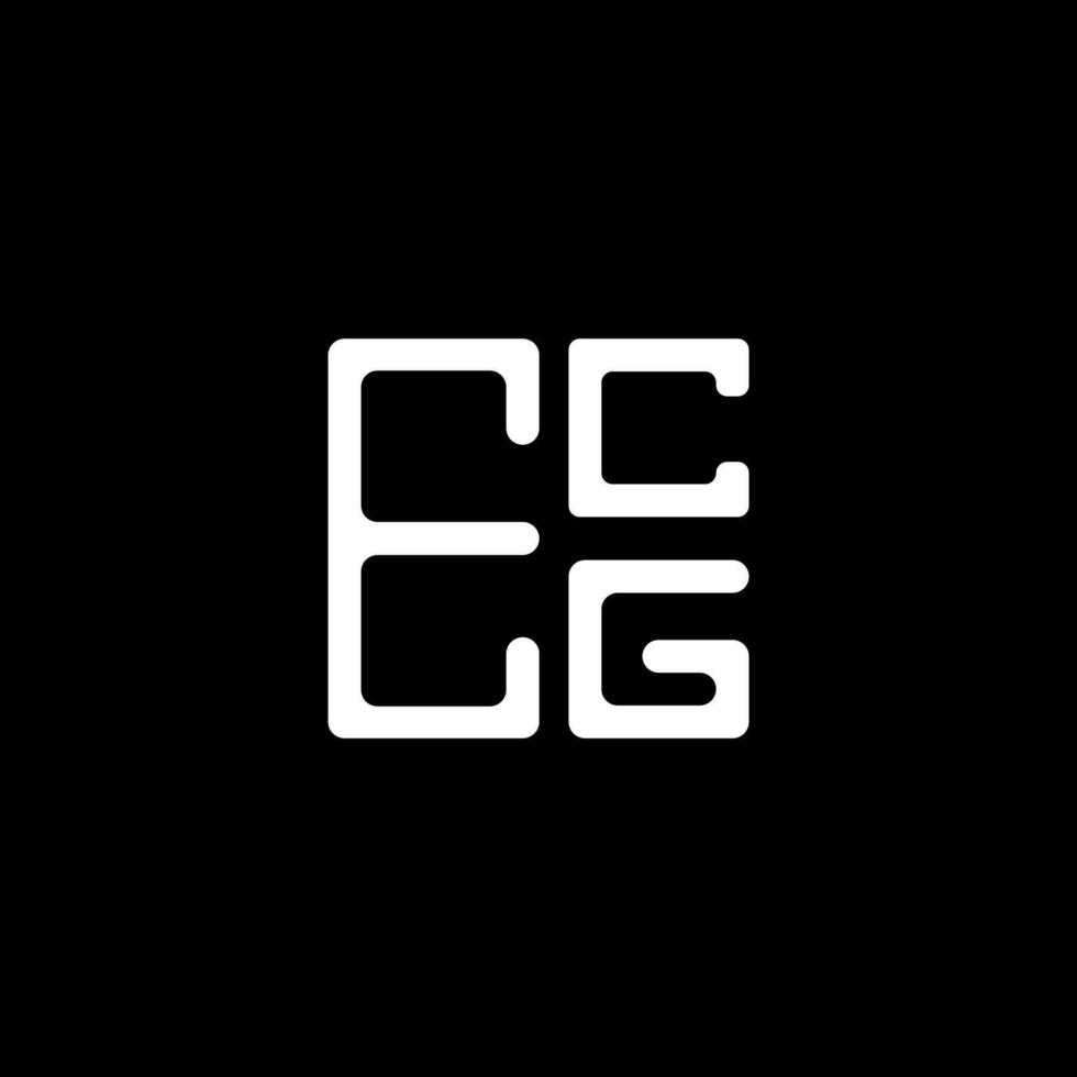 ecg letra logo creativo diseño con vector gráfico, ecg sencillo y moderno logo. ecg lujoso alfabeto diseño