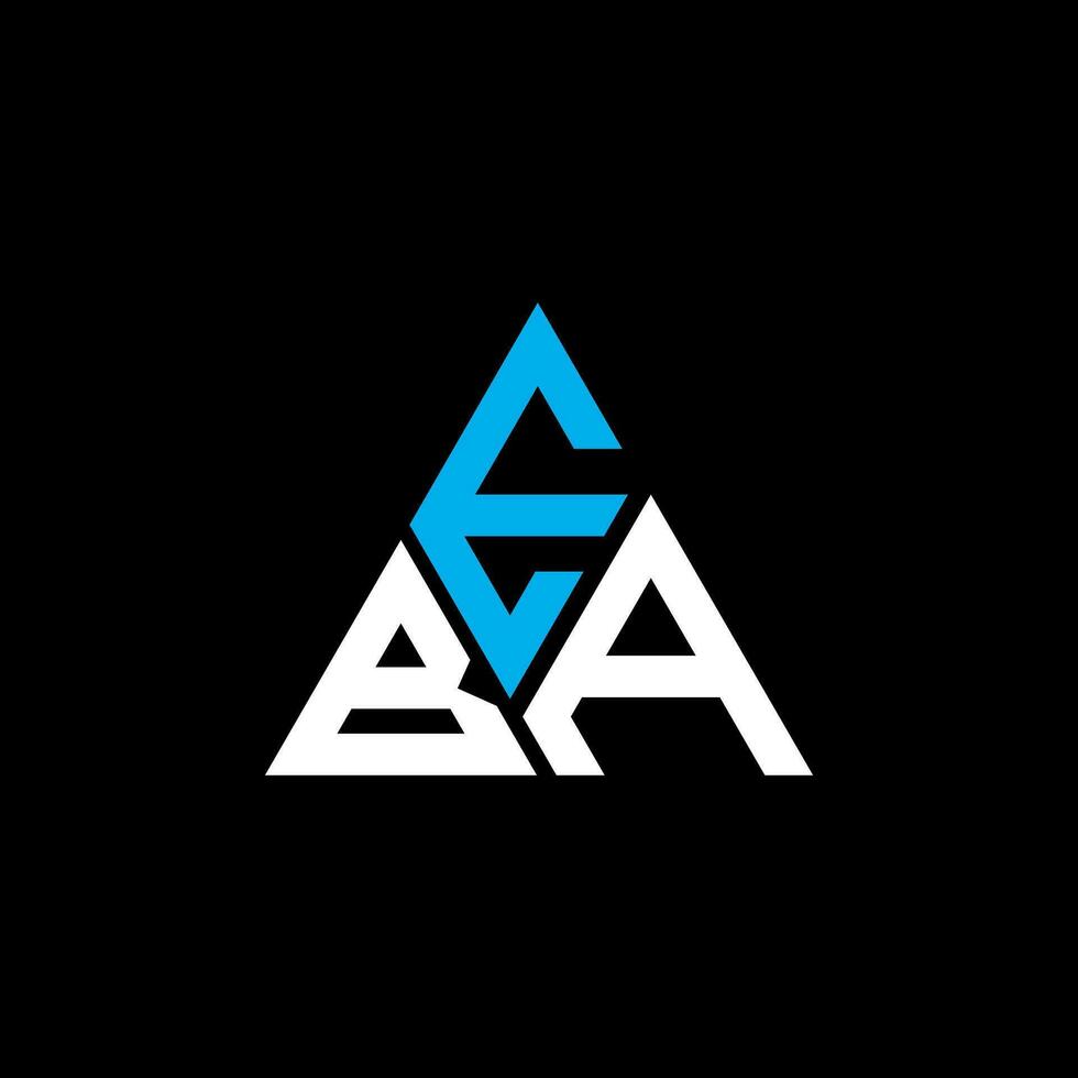 EBA letter logo creative design with vector graphic, EBA simple and modern logo. EBA luxurious alphabet design