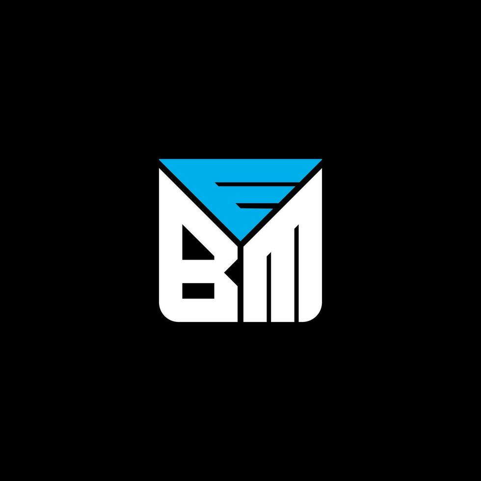 ebm letra logo creativo diseño con vector gráfico, ebm sencillo y moderno logo. ebm lujoso alfabeto diseño